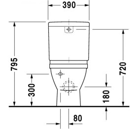 Resim Duravit Starck 3 Takım Rezervuarlı Klozet Seti 0128390075 