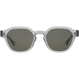 Resim Gucci Gg 1730s 004 50 Unisex Oval Şeffaf Kemik Güneş Gözlüğü Şeffaf 