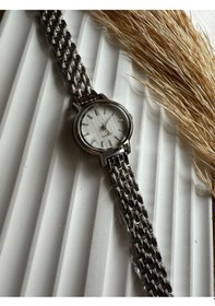 Resim Rub044 25 Mm Rubsey Retro Minimal Hasır Kordon Vintage Kadın Kol Saati Boncuk Model Siyah 