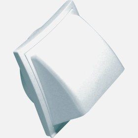 Resim İlöz Dış Duvar Izgarası Korumalı Çap 125 mm Beyaz 