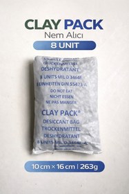 Resim nemtut CLAY PACK AKTİF KİL NEM ALICI 8 UNİT ( 10 CM X 16 CM - 263 g ) 48 ADET 