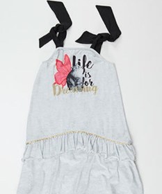 Resim Denokids Mushi Dreaming Elbise Gri 