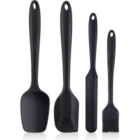 Resim Hepta Collection 4 Parça Büyük Boy Silikon Yumurta Fırçası Kaşık Spatula Seti Isıya Dayanıklı 