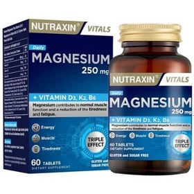 Resim Nutraxin Vitals Daily Magnezyum 250mg 60 Tablet 