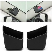 Resim Cbtx 2 Adet Evrensel Araba Aksesuarları Gözlük Organizatör Saklama Kutusu Tutucu Siyah 