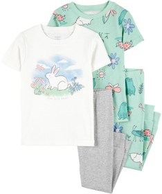 Resim Carter's Kız Bebek Pijama Set 4'lü Paket 