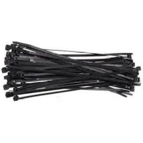 Resim 2,5x200 Siyah Kablo Bağı Cırt Kelepçe 100 Adet 0 - 10 CM 