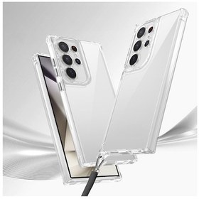 Resim Galaxy S24 Ultra Uyumlu Airbagli Takılabilir Askı Aparatlı Zore Snap Silikon Kapak-şeffaf Şeffaf 