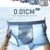 Resim 5 adet Baskılı Erkek Yazlık Serin Dört Köşeli Şort Başsız İz Bırakmayan Erkek İç Çamaşırı 2025 Yeni Stil Erkek Spor Genç Düz Açı Erkek Külotları 