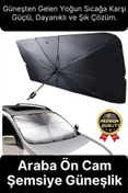 Resim Svein Özel Üretim Dayanıklı Titanyum Gümüş Kaplama UV Geçirmez Tüm Araçlar Araba Ön Cam Şemsiye Güneşlik 
