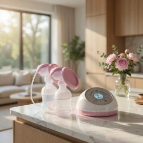 Resim Diamond Mama Elmas Anne XN-D212 Dokunmatik LCD Ekranlı USB Şarjlı Çift Başlıklı 2 Fazlı Elektrikli Göğüs Pompası 