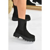Resim Fox Shoes Siyah Süet Kadın Bot L996050502 