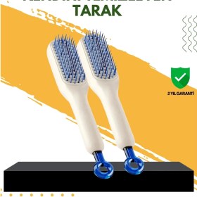 Resim Ponna Buğz Otomatik Temizlemeli Saç Fırçası – Ergonomik Tasarım, Masaj Etkili, Elektriklenmeyi Önleyici 