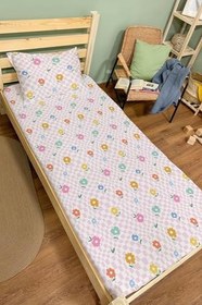 Resim Organik Tek Kişilik Lastikli Çarşaf Seti - Bahar Dansı 80 x 180 