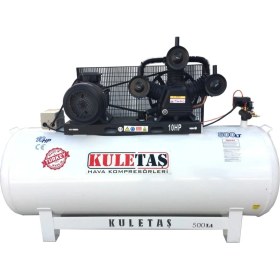 Resim Kuletaş 500 Litre Hava Kompresörü 8 Bar 10 Hp 