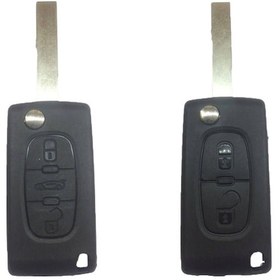 Resim 1.Sınıf Peugeot Uyumlu 2 Ve 3 Tuşlu 207 307 Kumanda Anahtar Kabı 