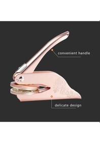 Resim Soğuk Mühür Kabartma Damga Çelik Baskı Presi Desenli Rosegold Karışık 