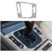 Resim Bmw Serisi 3 E46 1998-2005 Araba Merkezi Kontrol Paneli Elmas Dekorasyon Etiketi, Sola Sürücü 1 Adet 