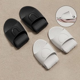Resim 4 Renk Seçeneği - Seyahat için Temel Minimalist Sessiz Terlikler, Hafif ve Rahat Katlanabilir Banyo Otel Terlikleri, Unisex Çift Plaj Sandaletleri 