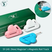 Resim 2. Nesil SHUYUSEWING Manyetik Dikiş Kılavuzu - Güçlü Manyetikli Kıvrılma Önleyici Pozisyonlama Aracı, Düz & Kavisli Dikişler için Ayarlanabilir Ölçek, İplik Çözücü Dahil, Çeşitli Dikiş Makineleriyle Uyumlu, Pembe, Beyaz, Mavi Renklerde Mevcut, Manyetik Dikiş Kılavuzu 