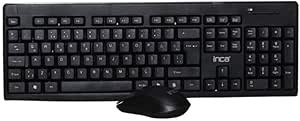 Resim Inca-Iws-539t Kablosuz Q Trk Optic Mouse Siyah Multimedya Klavye - Mouse Set 