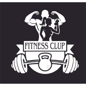 Resim Birim Matbaa FITNESS CLUP STİCKER (73X69 CM) 