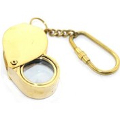 Resim 9086621679338lmr - Larimar Pirinç Büyüteç Anahtarlık Model 2 