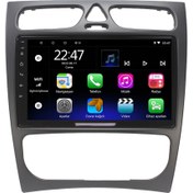 Resim Myway Mercedes W203 Android 12 Kablosuz Carplay Navigasyon Multimedya Ekran Teyp - My-0609w-mercedesw203 