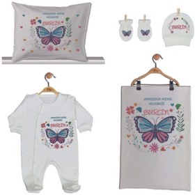 Resim Pia Baby Gl 1910 -02 Isme Özel Beşli Tulum Set 