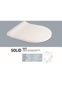 Resim Nkp Duroplast Solıd Yavaş Kapanan Klozet Kapak 