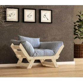 Resim Woodesk Adalar Masif Natural-Gri Renk Berjer CPT8143-140 