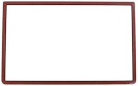 Resim Tekmihat 3DS XL/Yeni 3DS XL LLConsole için Yapışkanlı Cam Üst Ekran Çerçevesi Lens Kapağı LCD Ekran Koruyucu (Kırmızı) 