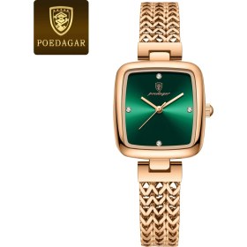 Resim 2xudc C Poedagar 768 Lüks Kare Saat Kadın Su Geçirmez Paslanmaz Çelik Bayanlar Kuvars Izle Elbise Zarif Saatler Moda Reloj (Yurt Dışından) 