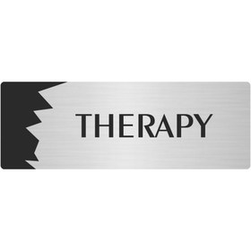 Resim Özarslan Dizayn Metal Departman Kapı İsimliği, Yönlendirme levhası Therapy 5X20 Cm Gümüş Renk 