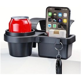 Resim Dashanshop Siyah 1x Kapı Askılı Organizer Bardak Cep Telefonu Kart Cebi Pratik Araç İçi Düzenleyici 