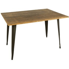 Resim Vitale Skool Ahşap Masa Koyu Meşe Gri Ms.t-14004-140k.m 