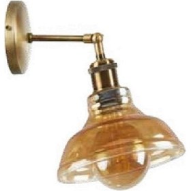 Resim Mylights Vinatge Rustik Retro Bal Camlı Hareketli Aplik Bal 