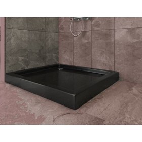 Resim ERİKMANN Duş Teknesi Siyah 80*120 H17 Troblen Bedavaa 