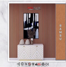 Resim Winpanel Dekoratif Ahşap Duvar Paneli Bambu Renk 50x240cm . 