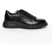 Resim Greyder 18820 Siyah Rugan Hakiki Deri Erkek Sneaker Ayakkabı-1063 Siyah-rugan 