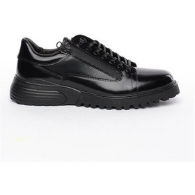 Resim Greyder 18820 Siyah Rugan Hakiki Deri Erkek Sneaker Ayakkabı-1063 Siyah-rugan 