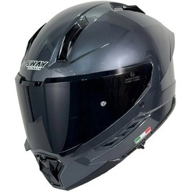 Resim Sway SW-868 Full Face Motosiklet Kaskı HD Grey 