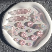 Resim 18 adet Pembe Yaz Plaj Ayakkabı Aksesuarı, Çıkarılabilir Parçalarla, Delikli Platform Sandaletler, Terlikler, Bahçe Ayakkabıları, DIY Ayakkabı Şansları için Uygun, Pil Gerektirmez 