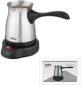 Resim ÇELİK ELEKTRİKLİ CEZVE TÜRK KAHVE MAKİNESİ - 6FİNCAN=500ML 360° KABLOSUZ KULLANIM KATLANIR KULP 600W SCM-9039 