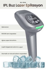 Resim Sinbo SEL-6044 IPL Buz Lazer Epilasyon 999.999 Atım Otomatik/Manuel Dijital Ekran 