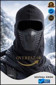 Resim Overbazaar Termal Balaklava Kar Maskesi | Soğuk ve Rüzgar Geçirmez | Motor, Kayak, Kamp ve Günlük Kullanım 