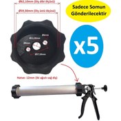 Resim Poyraz Bioplast Sosis Silikon Tabancası Arka Somun 5 adet 