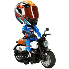 Resim Mey İthalat 5835 Motosiklet 1 14 Kasklı Figür Pb 3r Ses Işık 