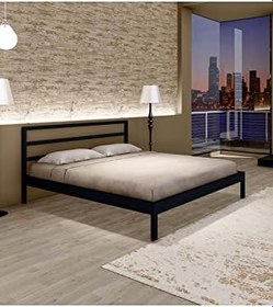 Resim GM 225 VİGOM ÇİFT KİŞİLİK METAL KARYOLA SİYAH 150 * 200 CM 