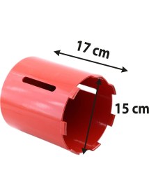Resim Buat Uç 150X170MM Beton Tuğla Delme Ucu Geniş Çap Tesisat Elektrik Havalandırma Montaj Kesici Aparat 